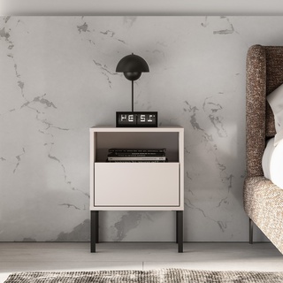 szafka 40 mała na nóżkach Barnee 05 z szufladą stolik nocny kaszmir