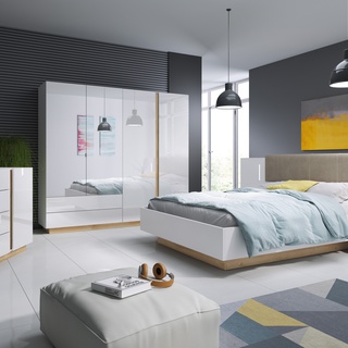 Sypialnia Arco 01 biały połysk