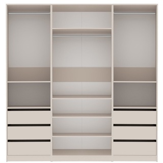 szafa 200 bez drzwi modułowa Tres T garderoba półki szuflady korpus