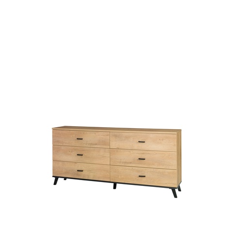 Komoda 181 z szufladami duża na nóżkach JOHN 05 szeroka szafka