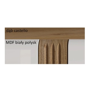 szafka 210 rtv telewizyjna Adagio 7/8 z szufladą stolik pod tv w połysku