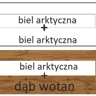 komoda 120 z szufladami trzydrzwiowa Arca AR6 biała wotan duża szafka do pokoju sypialni