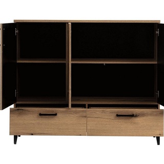 zestaw pokojowy loft Aris i mała meblościanka na nóżkach