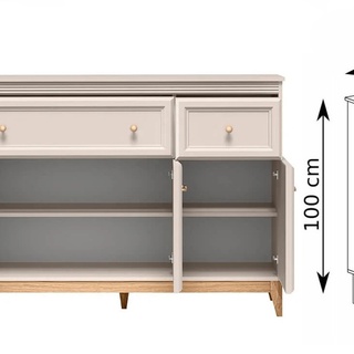 zestaw meblościanka elegancka Windsor A komoda rtv witryna ława