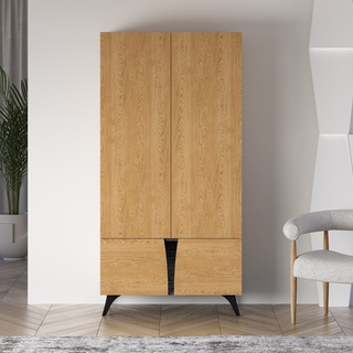 szafa 95 z nóżkami nowoczesna Toscania 01 elegancka dwudrzwiowa