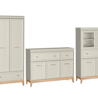 komoda 135 ,5 elegancka stylowa Windsor 01 na nóżkach szuflady półki
