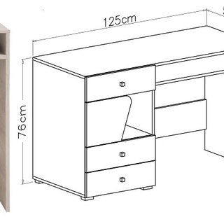 zestaw duży komplet Delta B biurko narożna szafa łóżko młodzieżowe