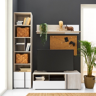 półka 120 wisząca Remo 13 na ścianę prosta do pokoju sypialni korytarza