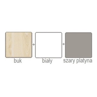 komoda 138 z szufladami półką Drop 08 duża szafka do pokoju sypialni