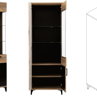 zestaw duży Aris 1 rtv komoda witryna na nóżkach ława do pokoju salonu