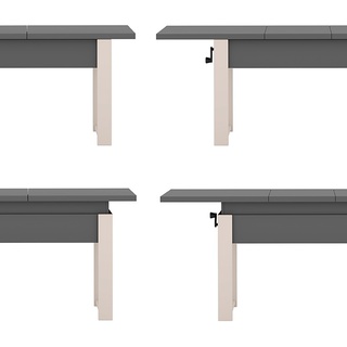 ława 120 - 157 podnoszona rozkładana Hugo ławostół składany stół