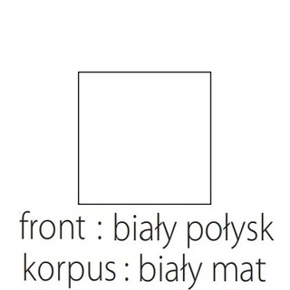 komoda 157 duża Baldur BDK-1 szafka szuflady na nóżkach biała połysk