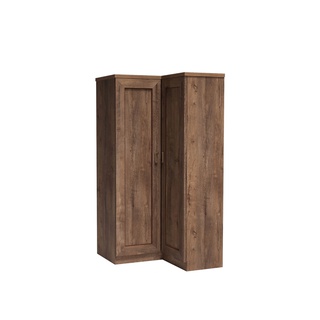 szafa 110 narożna 95 z półkami drążkiem Tadeusz 25 rogowa garderoba