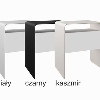 stolik 45 nowoczesny z szufladą Soha metalowy loft do pokoju sypialni