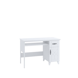 biurko 120 eleganckie Classic 11 na nóżkach z szufladą szafką białe