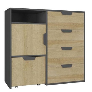 komoda 90 z szufladami kontenerkiem Nano 08 szafka do pokoju sypialni