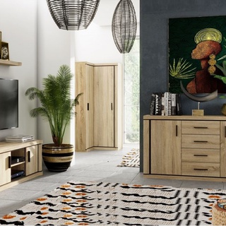 komoda 157 szeroka duża Dallas 01 z szufladami drzwiami półkami szafka