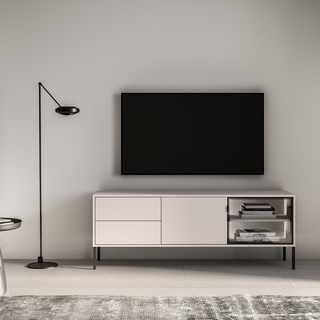 szafka 160 rtv z oświetleniem nogami Barnee 04 stolik pod telewizor