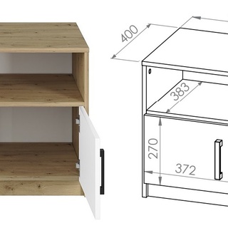 zestaw mebli młodzieżowych dziecięcych Fini 1 biurko łóżko komoda regał szafa komplet biały + antracyt + artisan do pokoju