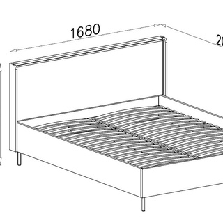 łóżko 160x200 z pojemnikiem Grande 14 160 z nogami zagłówkiem