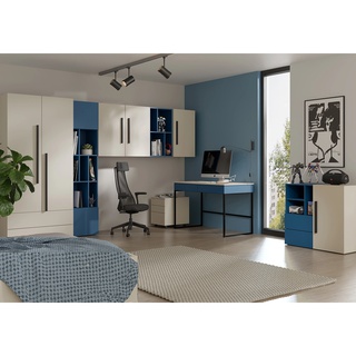 zestaw meblościanka młodzieżowa Lorin 3 biurko komoda szafa regał