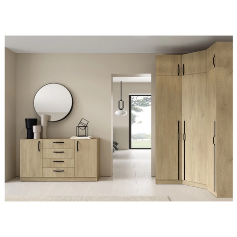 Zestaw nowoczesna BRAGA Z12M szafa narożna bieliźniarka komoda