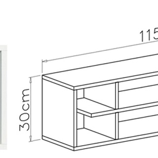 półka 115 wiszący regał Mobi 15 nad biurko komodę łóżko dzieci