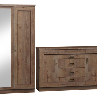 szafa 135 z lustrem półkami drążkiem Tadeusz 15 duża ubraniowa