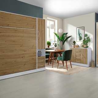 regał 50 zamknięty wysoki Perfect 02 słupek półki szuflady do pokoju sypialni