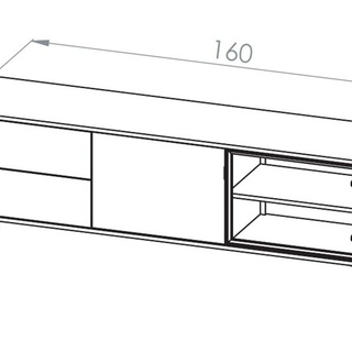 zestaw elegancki komplet Barnee 1 komoda rtv szafka do pokoju salonu
