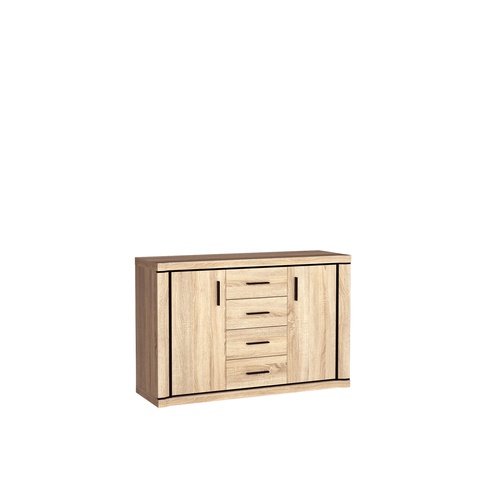 Komoda 137 pojemna DALLAS 05 z szufladami półkami szafka do pokoju