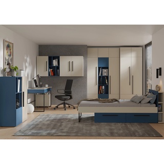 biurko 135 duże nowoczesne Lorin 10 z szufladami młodzieżowe dzieci