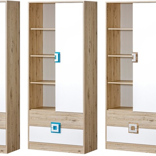 regał 80 szeroki duży Nico 04 z szufladami drzwiami na książki zabawki