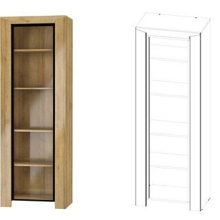 witryna 68 wysoka Sirocco SIR-1 + SIDW-1 słupek zamykany z szybą