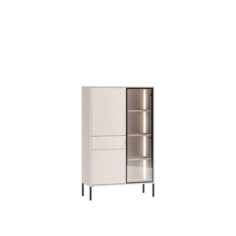 Witryna 92 dwudrzwiowa BARNEE 01 szafka komoda wysoka przeszklona