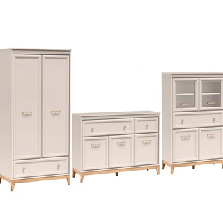 zestaw meblościanka elegancka Windsor A komoda rtv witryna ława