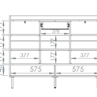 komoda 120 Voco 02 szafka z szufladą półkami do przedpokoju korytarza