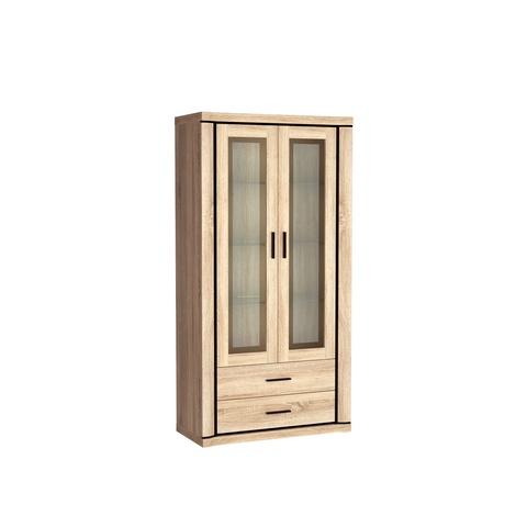 Witryna 97 duża szeroka DALLAS 17 z szufladami gablota do salonu pokoju