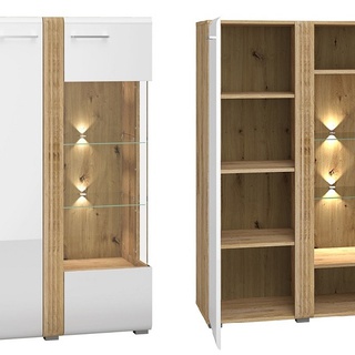 witryna 92 dwudrzwiowa niska Adagio 03P gablota szafka wysoka