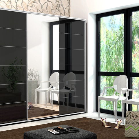 Szafa 250 X 245 przesuwna z lustrem A32 duża szeroka 250x245