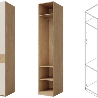 szafa 45 wysoka wąska Soreno S słupek zamknięty do przedpokoju