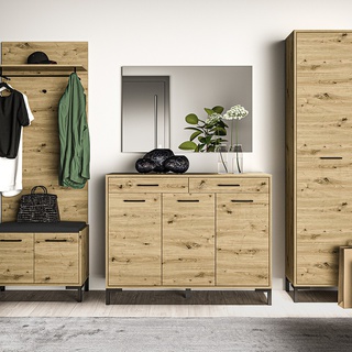 wieszak z półką na ścianę Nevio 15 panel z wieszakami do przedpokoju