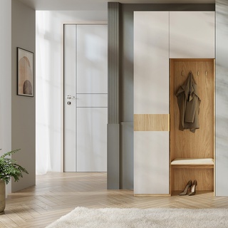 garderoba 58 wysoka wąska Soreno z siedziskiem mała do przedpokoju