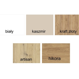 stół 90 - 130 rozkładany okrągły Kryss nowoczesny na nodze biały mix kolorów