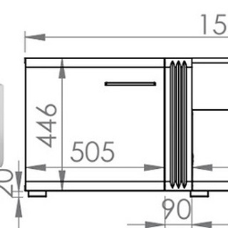 zestaw mała meblościanka Adagio 4 rtv szafka witryna półka do pokoju