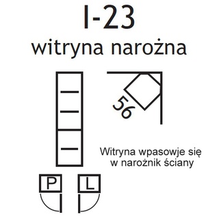 Witryna narożna Indiana I-23