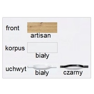 regał 50 zamknięty wysoki Perfect 02 słupek półki szuflady do pokoju sypialni