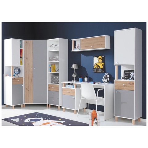 Zestaw FARO G szafa narożna biurko regał do pokoju młodzieżowego dzieci