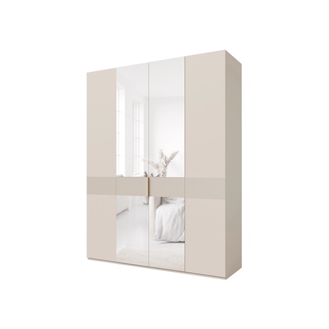 Szafa 180 wysoka duża SORENO z lustrem szuflady półki elegancka frezowana