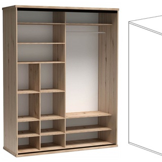szafa 179 z lamelami lustrem Cali 14 duża loft przesuwna dwudrzwiowa